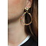 Boucles d'oreilles "Stelisa" MULTICOLORE OR - Acier inoxydable