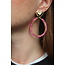 Boucles d'oreilles 'Stelisa' OR ROSE - Acier inoxydable