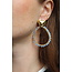 "Stelisa" earrings BLUE GOLD - Stainless steel