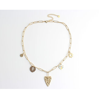 Collier "Summer hearts" OR - Acier inoxydable