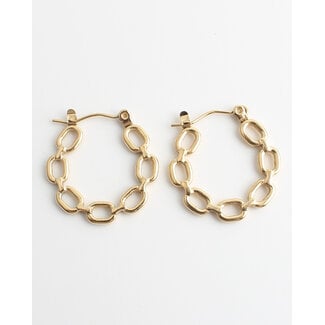 Pendientes 'Chainah' ORO - Acero inoxidable