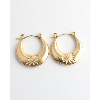 Pendientes "Zoe" ORO - Acero inoxidable