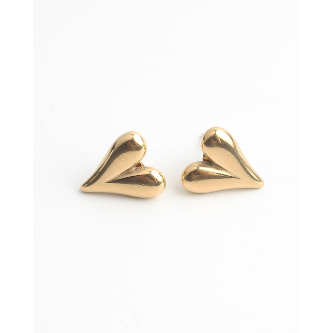 'Cariño' earrings GOLD - Stainless steel