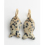 Pendientes 'Salvy' LEOPARD JASPIS - Acero inoxidable