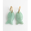 Boucles d'oreilles 'Salvy' VERT - Acier inoxydable