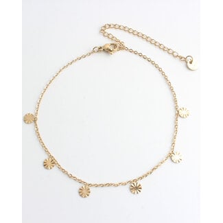 'Ariva' anklet GOLD - Stainless steel