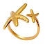 'Starfish' Ring GOLD - Edelstahl