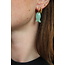 'Salvy' earrings GREEN - Stainless steel