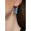 Boucles d'oreilles 'Salvy' SODALITE - Acier inoxydable