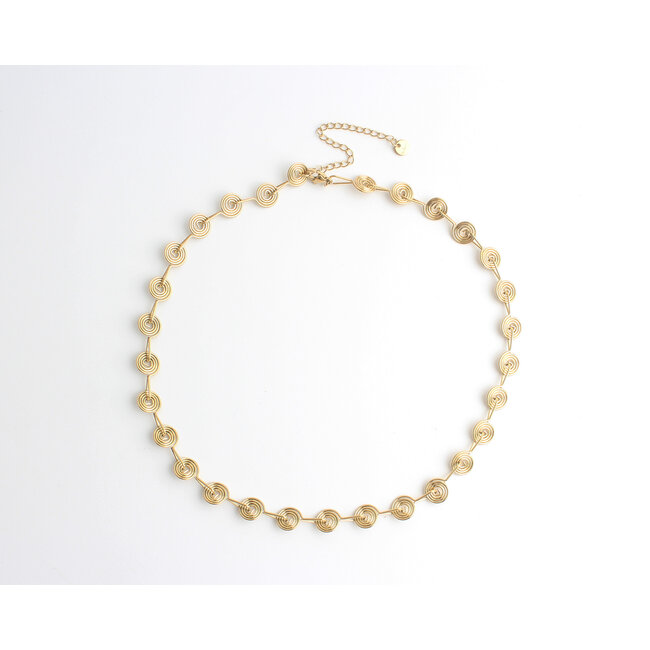 Collar 'Jyra' ORO - Acero inoxidable