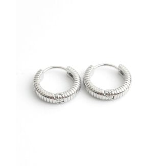 'Kora' earrings SILVER - Stainless steel