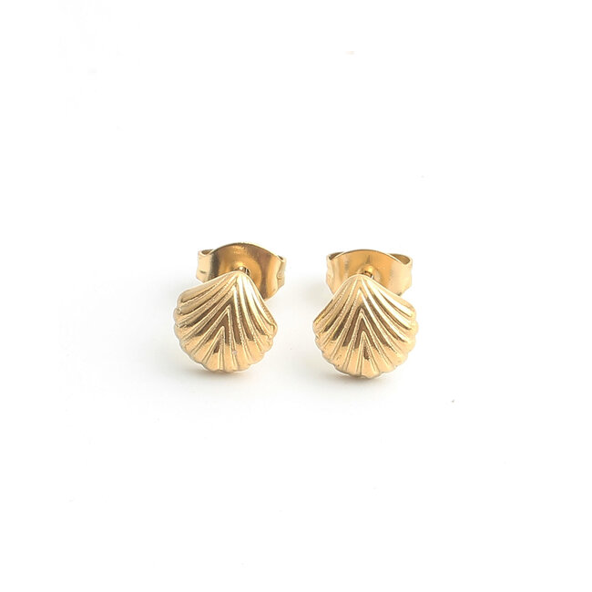 'Enora' studs GOUD - Stainless steel