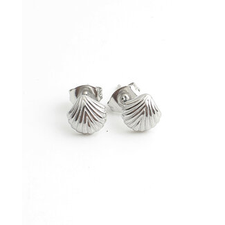 Boucles d'oreilles 'Enora' ARGENT - Acier inoxydable