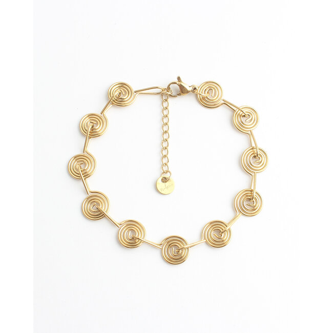 'Jyra' Bracelet GOLD - Stainless steel