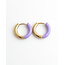 Boucles d'oreilles "Happy Times" VIOLET - Acier inoxydable