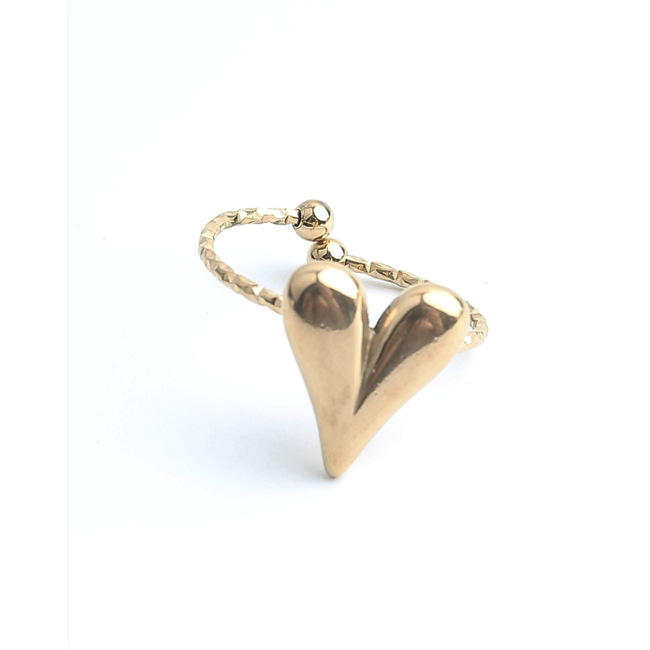 "Cariño" Ring GOLD - Stainless steel (adjustable)