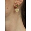 Boucles d'oreilles 'Double love' OR - Acier inoxydable