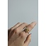 'Elio' Ring GOLD - Edelstahl (verstellbar)