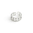 "Triangle" BAGUE  ARGENT - Acier inoxydable (ajustable)