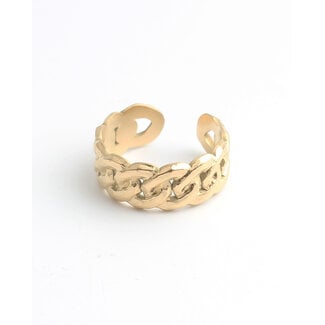 'Xienna' ring GOUD - Stainless steel