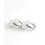 'Reza' earrings WHITE SILVER - Stainless steel