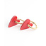 'Hanne' earrings RED - Stainless steel