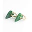 'Hanne' earrings GREEN - Stainless steel