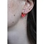 Reza earrings RED - Stainless steel