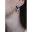 Boucles d'oreilles 'Hanne' BLEUES - Acier inoxydable