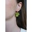 'Straya' earrings GREEN - Stainless steel