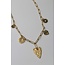 Collar "Summer hearts" ORO - Acero inoxidable