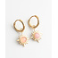 Pendientes 'Pink sun' ORO - Acero inoxidable