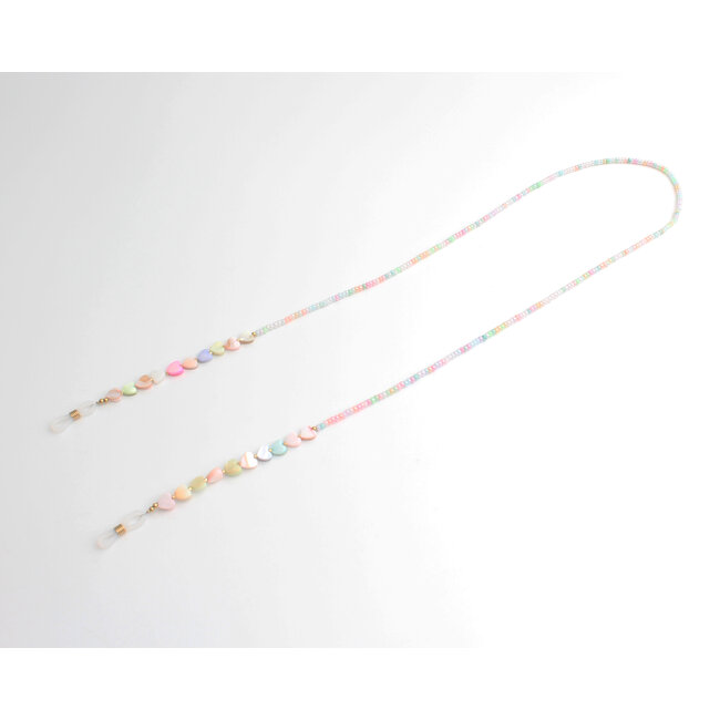 'Heart to heart' Sunglasses chain Pastel - Stainless steel