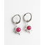 'Super pink Soleil' boucles d'oreilles ARGENT - Acier inoxydable