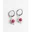 'Super pink sun' earrings SILVER - Stainless steel