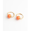 "Aya" Boucle d'oreille Orange - Acier inoxydable