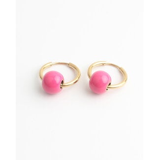 "Aya" Earring Pink - Stainless steel