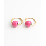 "Aya" Earring Pink - Stainless steel