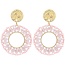 Boucles d'oreilles 'Violetta' ROSE - Acier inoxydable