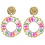 Pendientes 'Violetta' multicolor - Acero inoxidable