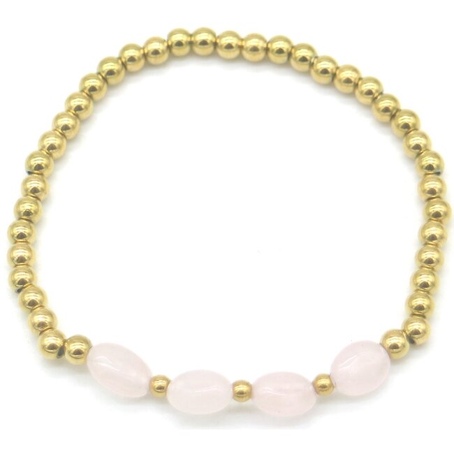 Bracciale 'Indi' ROSA - Acciaio inossidabile