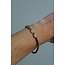 'Indi' armband Groen - Stainless steel