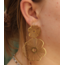 "Boucles d'oreilles Dalia OR - acier inoxydable