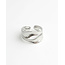 Anillo 'Sya' PLATA - Acero inoxidable (ajustable)