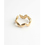 Anillo 'Sena' ORO - Acero inoxidable (ajustable)