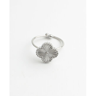 "Rosie" ANILLO PLATA - Acero inoxidable (Ajustable)