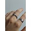 Anillo 'Sena' PLATA - Acero inoxidable (ajustable)