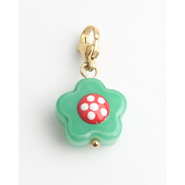 Design your own collectie  - Notbranded Charm - Green flower