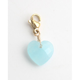 Design your own collectie  - Notbranded Charm - Light Blue Heart