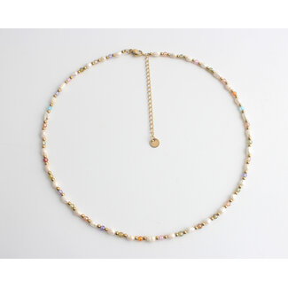 'Pearl party' Necklace - Stainless steel